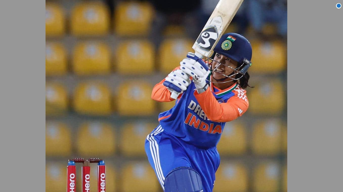 Mandhana in action Vs PAK W [X]